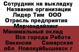 Сотрудник на выкладку › Название организации ­ Лидер Тим, ООО › Отрасль предприятия ­ Мерчендайзинг › Минимальный оклад ­ 18 000 - Все города Работа » Вакансии   . Самарская обл.,Новокуйбышевск г.